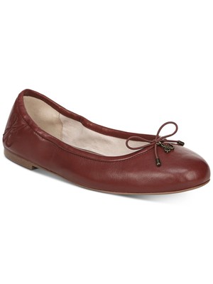 

Женские коричневые кожаные балетки SAM EDELMAN Felicia с круглым носком 11,5 м, Коричневый, A4085LM