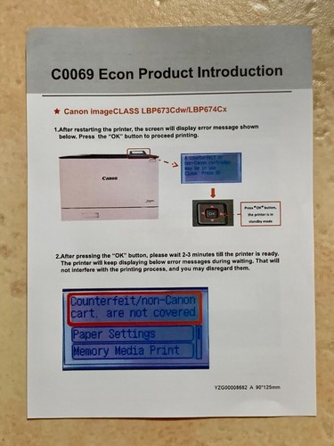 4x 069H Toner Cartridges w/ CHIP for Canon MF751,MF752,MF753,MF756,LBP673,LBP674