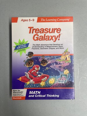 The Learning Company - Treasure Galaxy! Big Box (Mac) - New Sealed - Vintage Pc
