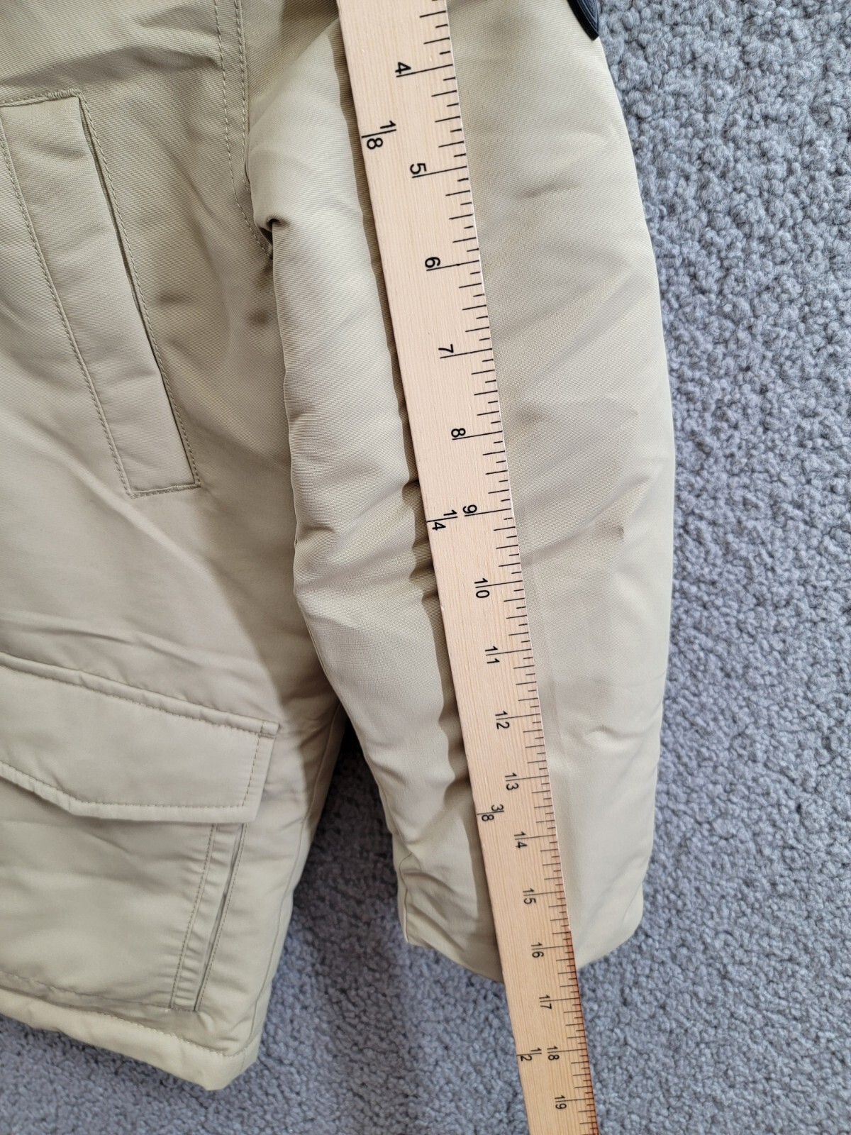 Polo Ralph Lauren Artificial-fur-Trim Down Parka Jacket Big Boys 7 Classic Khaki - Picture 5 of 17
