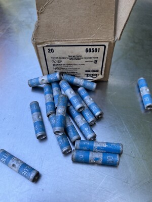 Box of 20 Thomas & Betts 60501 Method Compression Connectors 