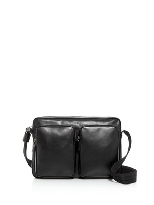 

LONGCHAMP Черная кожаная сумка-мессенджер с регулируемым ремешком, Черный, 20008788001