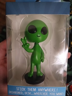 UFO Alien Peace Bobble Head Doll | eBay