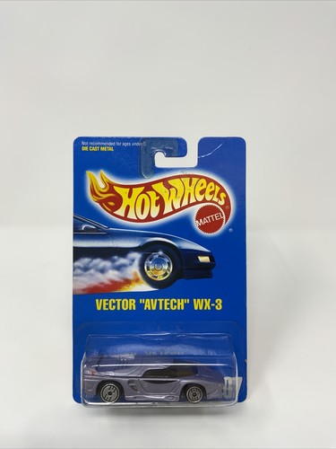 Hot Wheels 1991 #207 Vector Avtech WX-3 Purple Mattel