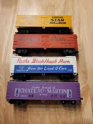 Ho Scale Old Freight Car Lot Of 4