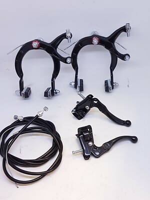 BMX Brakes Set - COMPLETE Old school style calipers & mx levers - Like Dia Compe