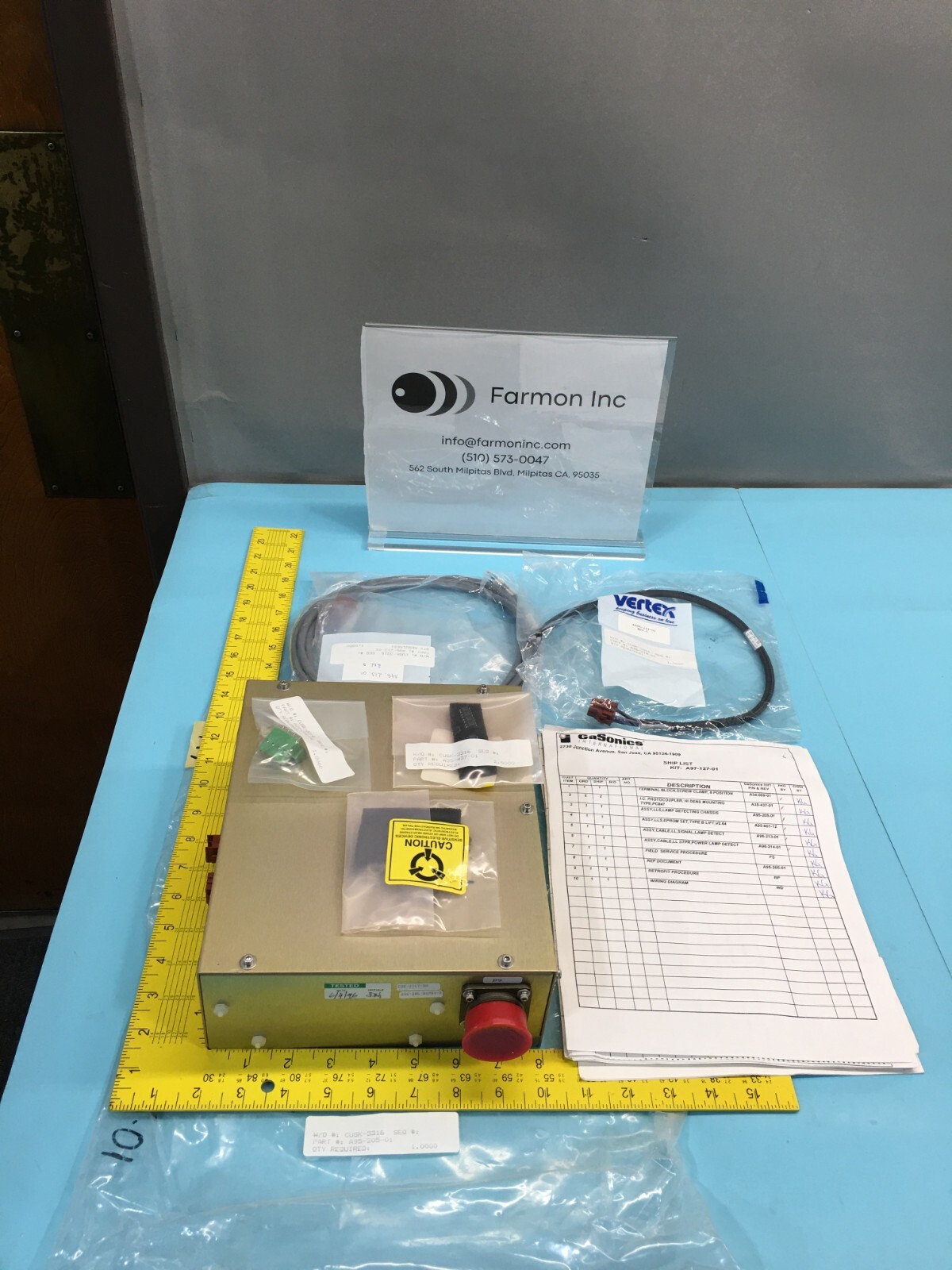 GASONICS A97-127-01 KIT, LAMP, FAIL, A95-205-01, A34-099-01, A95-801-12, 131971