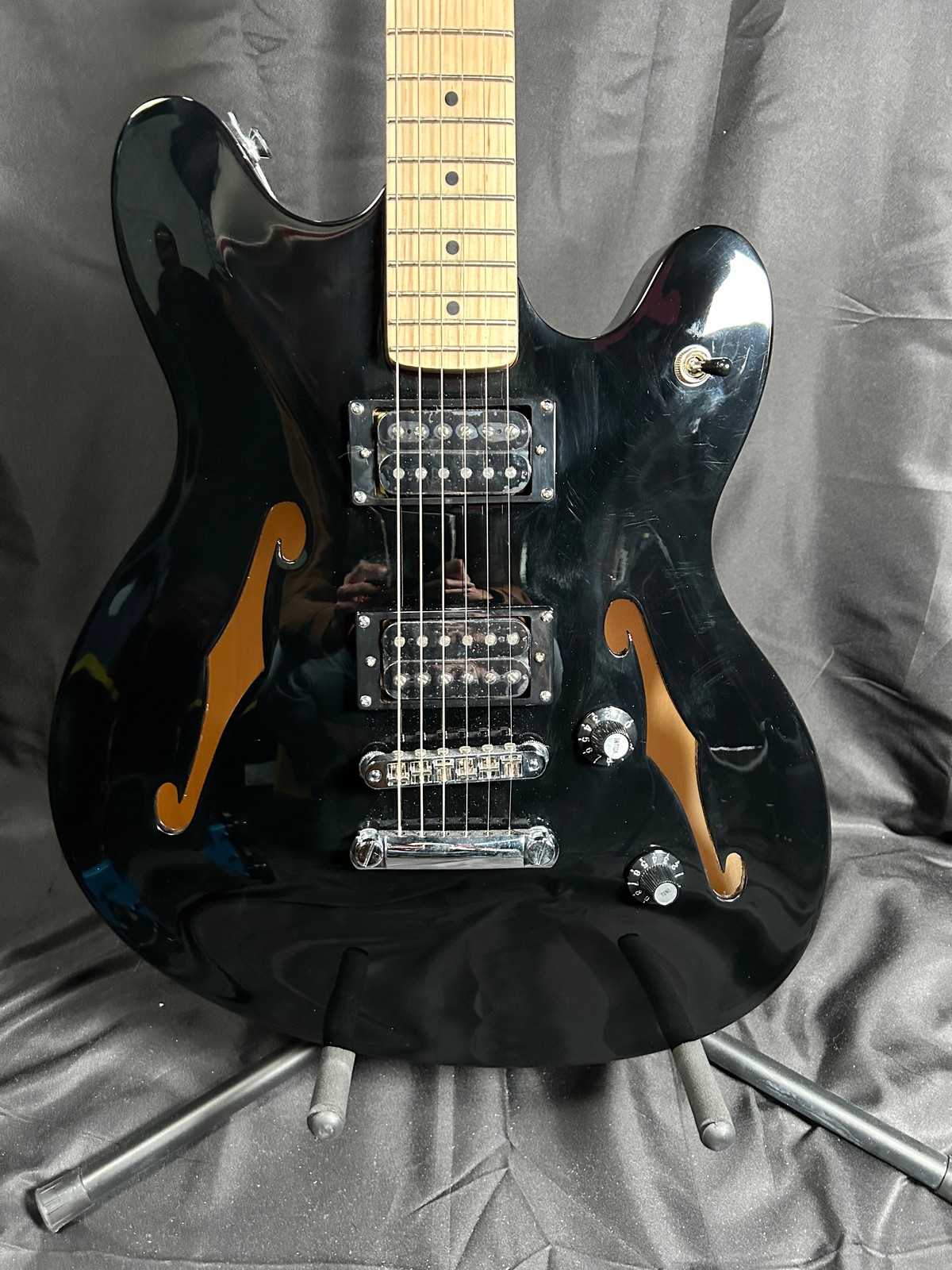 Squier Affinity Series Starcaster Electric Guitar-Black | eBay