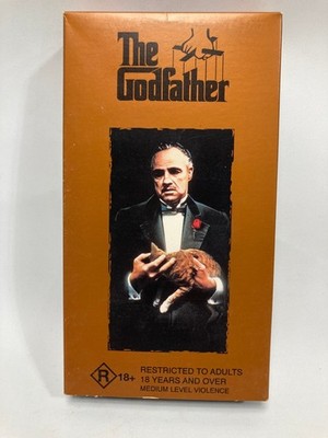 VHS Tape Casette The Godfather Part 1 Marlon Brando Like New Mafia Movie