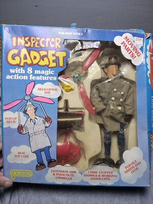 Galoob Inspector Gadget Action Figure with Accessories - 1983