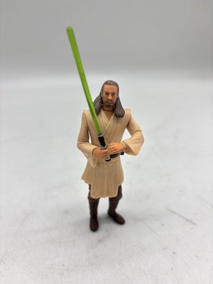 Star Wars Episode I Qui-Gon Jinn Action Figure w/ Green Lightsaber