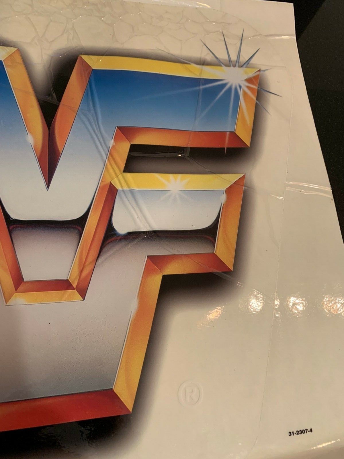 WWF BIG Side Art Decals Vinyl NOS 1X Sticker Arcade Machine air bubbles