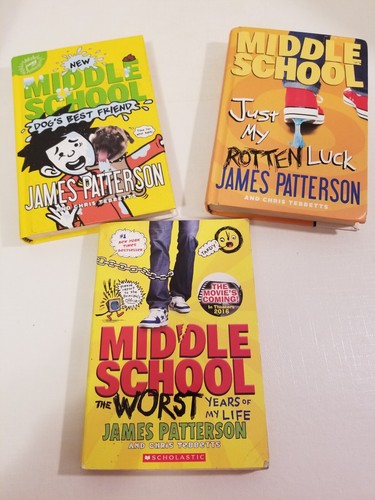 James Patterson Lot Middle School Vol 1 PB, 7 & 8 are HC James Patterson Lot Middle School Vol 1 PB, 7 & 8 are HC