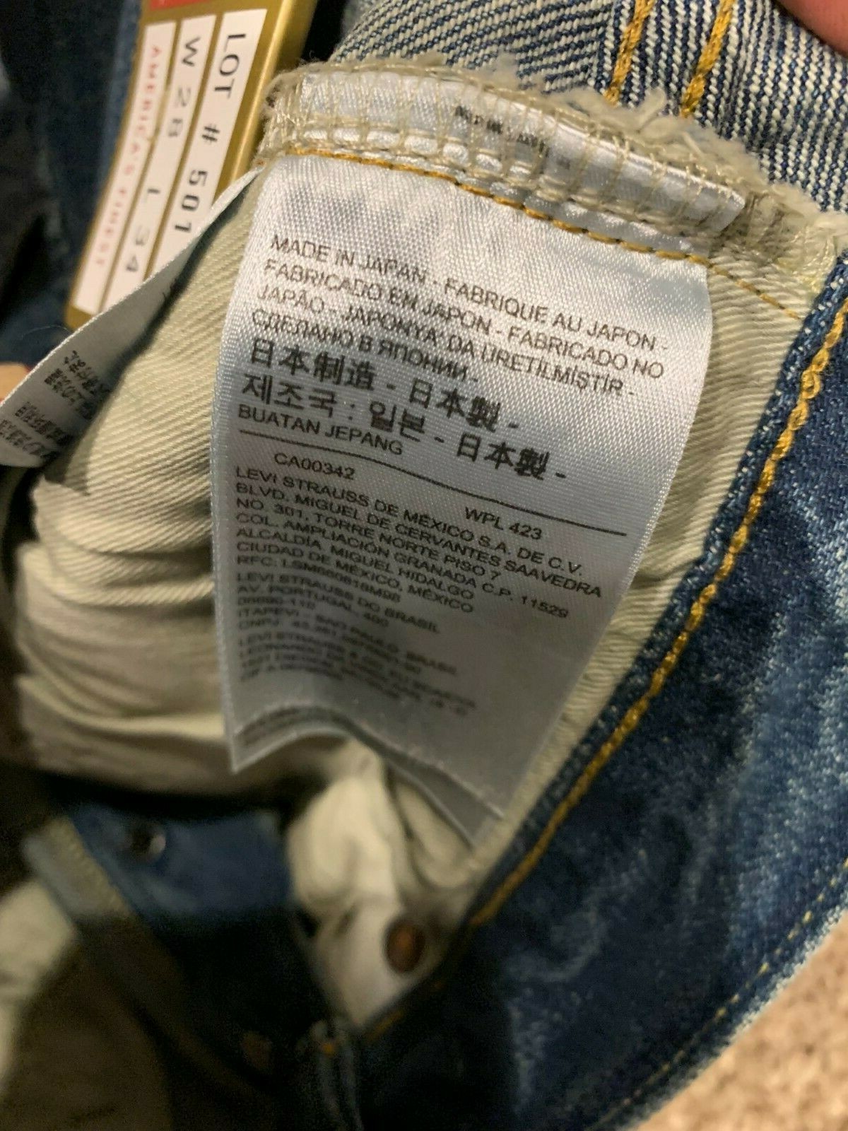 Pre-owned Levi's Lvc 1955 501 Xx Selvedge Jeans Made In Japan 28x34 Rt$265 0066 U44 In Blue