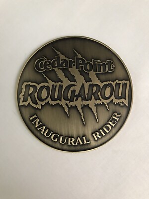 Inaugural Rider Rougarou Roller Coaster Cedar Point Amusement Park Ohio 3  Coin