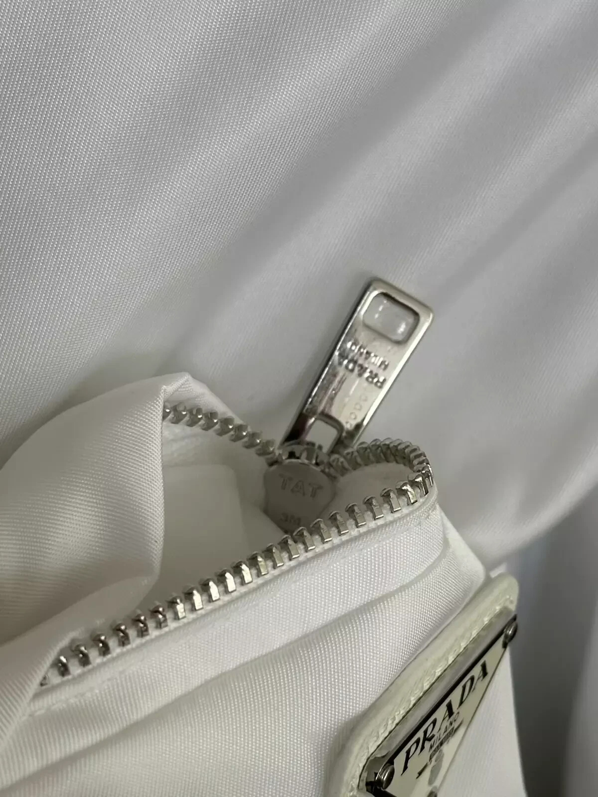 Pre-owned Prada Adidas X  Re-nylon Sweatshirt Jacket White Sweater Men's Size M