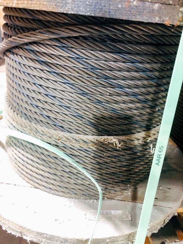 BRIDON PREFORMED 6X37 5/8''DIA WIRE ROPE CABLE SPOOL SHIPPING AVAILABLE