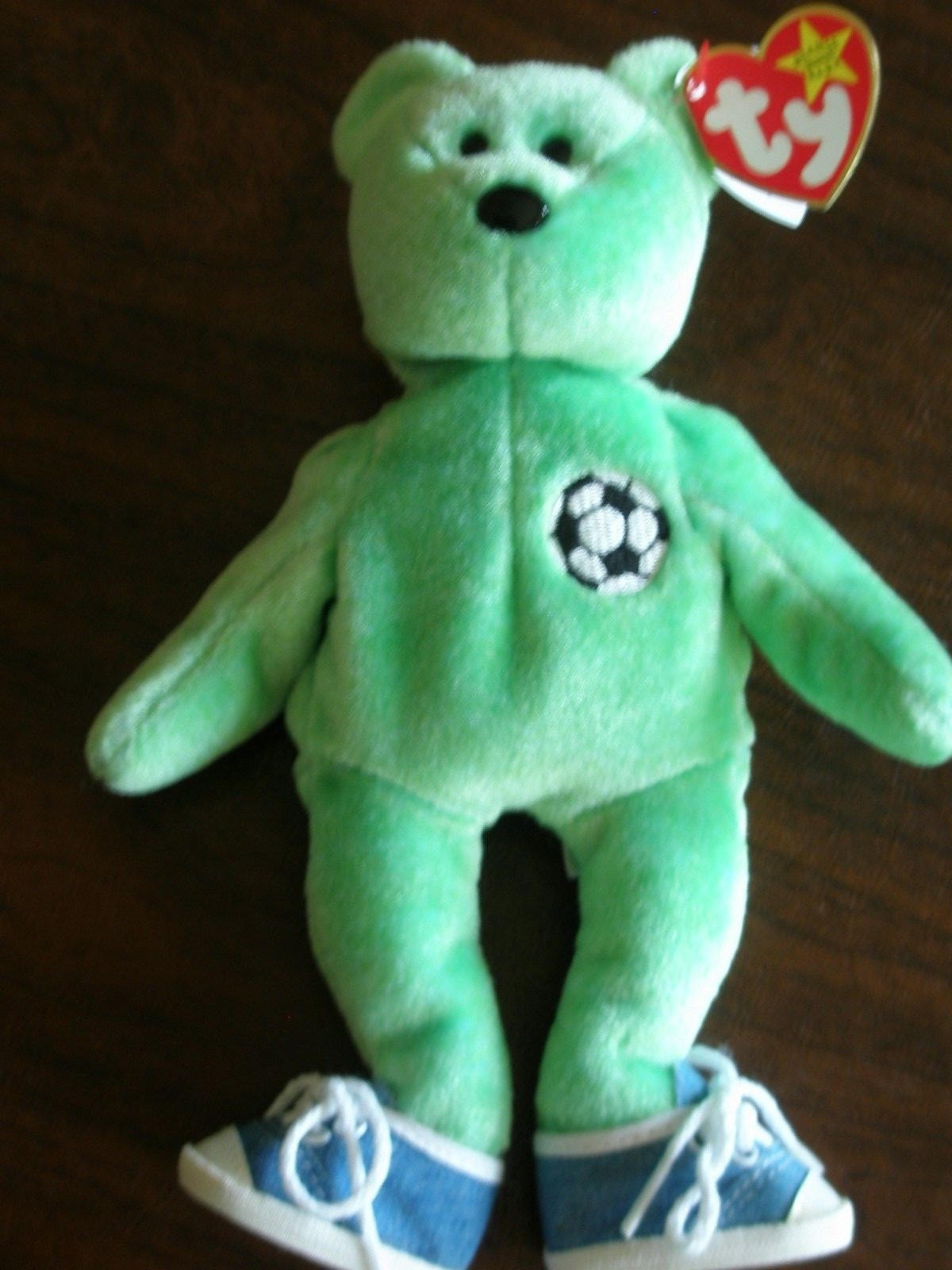 MWMT Ty Beanie Baby KICKS The Bear NEW RETIRED 1998 Plush Toy - RARE GASPORT Tag