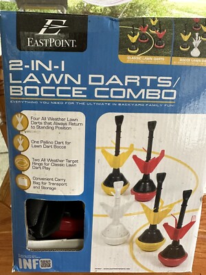 Eastpoint Sports 2-In-1 Lawn Darts/Bocce Combo Backyard Outdoor Game Tailgate