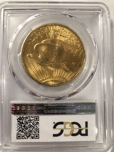 1908 PCGS MS 63 St Gaudens Double Eagle $20 Gold Coin With Motto