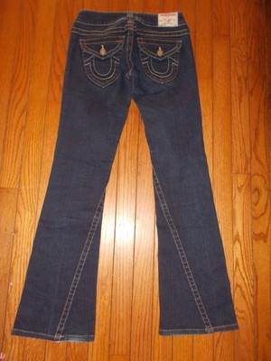 EUC WOMEN39S TRUE RELIGION BRAND JOEY JEANS DARK WASH   SIZE 26