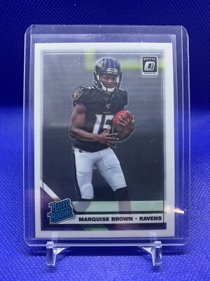2019 PANINI DONRUSS OPTIC MARQUISE BROWN #162 ROOKIE CARD RC BALTIMORE RAVENS