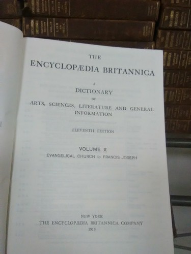 Rare Vintage Encyclopedia Britannica Eleventh Edition 1910-11 Leather 29 Vols.