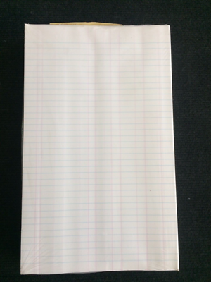 Vintage Silvine Foolscap Folded 12 s Treble Cash Paper 240 Sheets