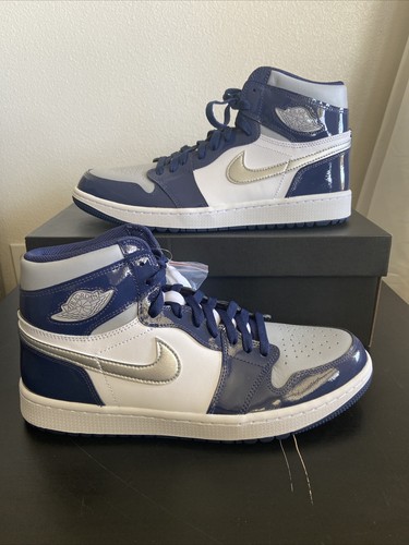 NEW Nike Air Jordan 1 High Golf Patent Midnight Navy DQ0660