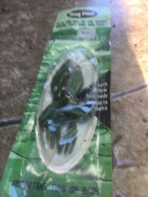 Vintage Snagproof Rubber Frog Lure in Original Package Green Must See