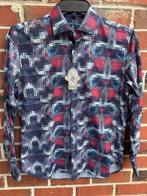 NWT Visconti Black Limited Edition Men s Long Sleeve Button Down Small Shirt