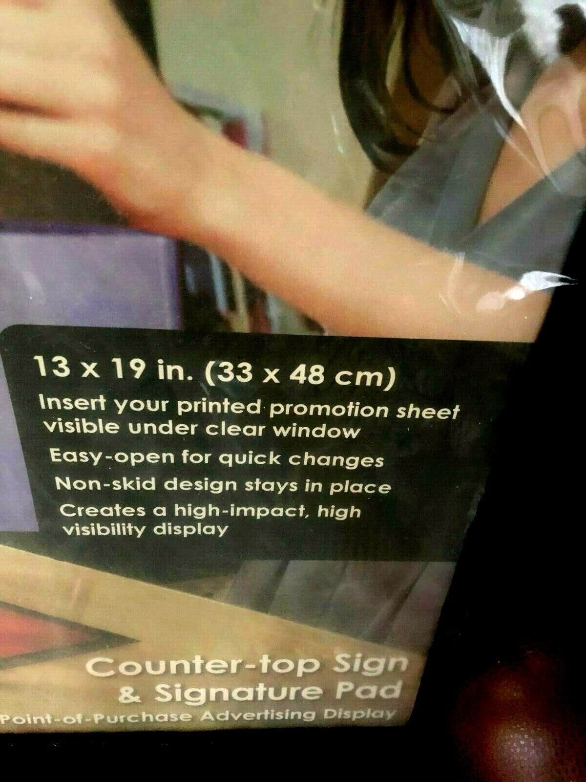 ARTISTIC AD MAT Counter-Top Sign pad - 13 by 19 inches - NEW -with Microban