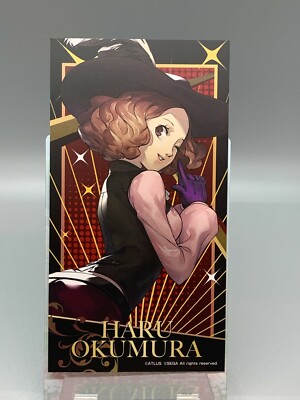 Persona 5 Royal Sega Collab Cafe Visual Card (Haru Okumura - Empress)