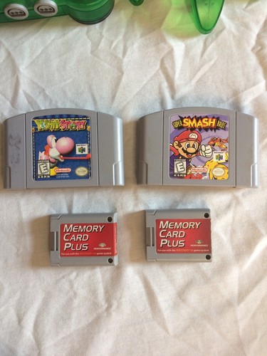 nintendo 64 With 3 Controllers 2 Memory Card Plus Yoshis Story Super Smash Bros