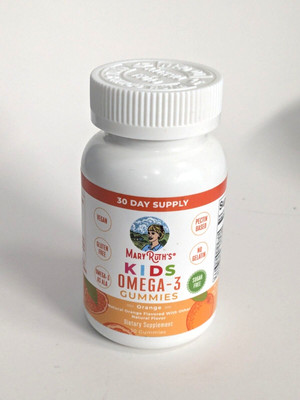 Mary Ruth's Kids Omega-3 Orange Flavor 30 Gummies Bestby: 03/2025
