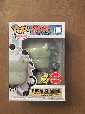 Funko POP! - Madara Uchiha (Sage of Six Paths) - Glow #1196 GameStop w/protector