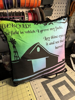 ZFG Décorative Pillow. Show Off Your Style With Our Infamous ZFG Pillow.