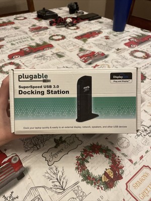 Plugable SuperSpeed USB 3.0 Single Monitor Docking Station UD-3000 911-999 USED
