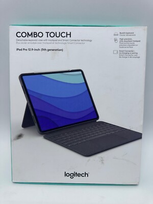 Logitech Combo Touch iPad Pro 12.9-inch 5th, 6th gen - 2021, 2022 Keyboard Case