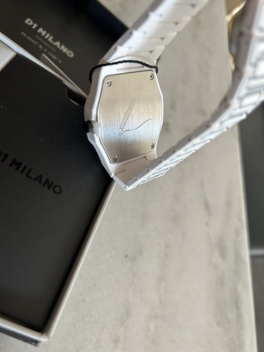 Pre-owned D1 Milano Polycarbon Sketch Watch 40.5mm White Paper