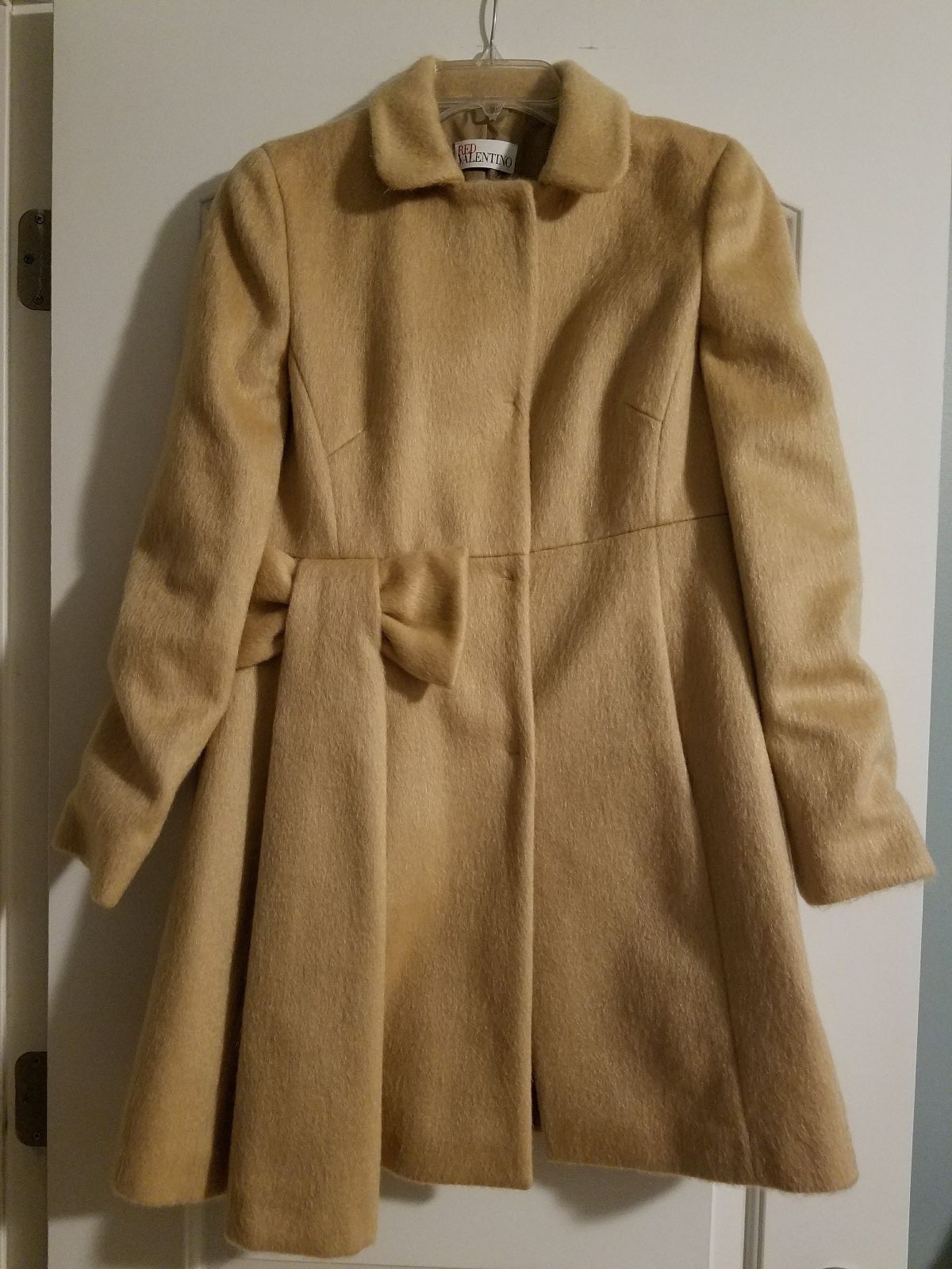 Red Valentino Bow Side Coat (as seen on Two Broke Girls