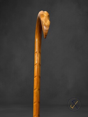 Walking Cane Self Defense Teardrop Octagonal  Hickory Heart Wood Masters     A31