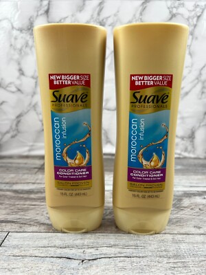 2 PACK Suave Professionals Moroccan Infusion Color Care Hair Conditioner 15oz