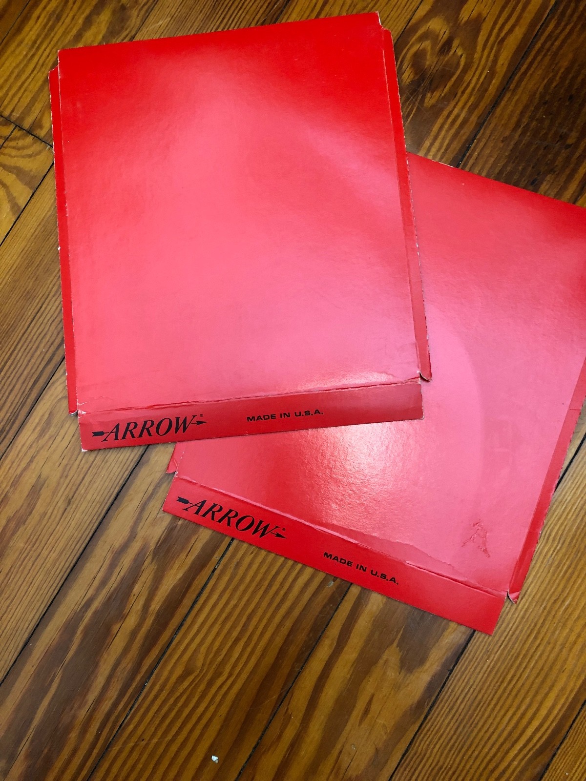 TWO Vintage VALENTINE'S DAY Cardboard Displays from ARROW Shirt Company 1970s