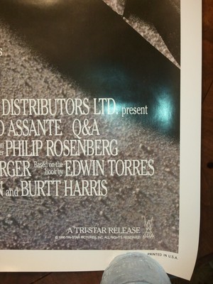 Q & A Movie Poster Movie Poster One Sheet 1SH Q&A Rolled Original 1990