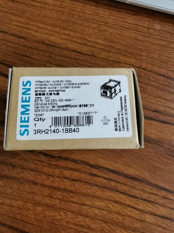 Siemens 3rh2140-1bb40 New In Box