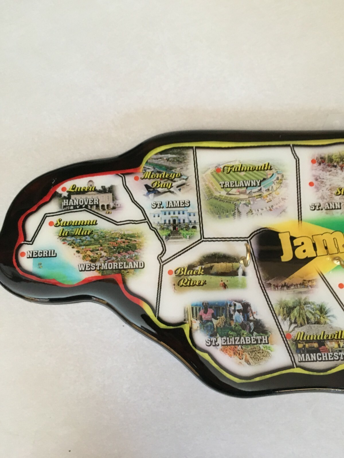 Wall mount Jamaica Island Key holder Tourist Novelty New