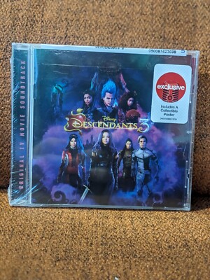 Descendants 3 Disney Movie Soundtrack TARGET EXCLUSIVE CD NEW! Sealed! w/ poster