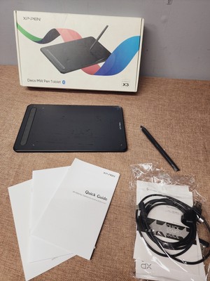 XP-Pen Deco MW Bluetooth Graphics Drawing Tablet X3 Pen Tilt Black 
