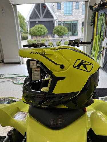 NIB Klim F5 Karbon Fiber Helmet Snow/Offroad 3910-000 Legion Hi-Vis, sz XL